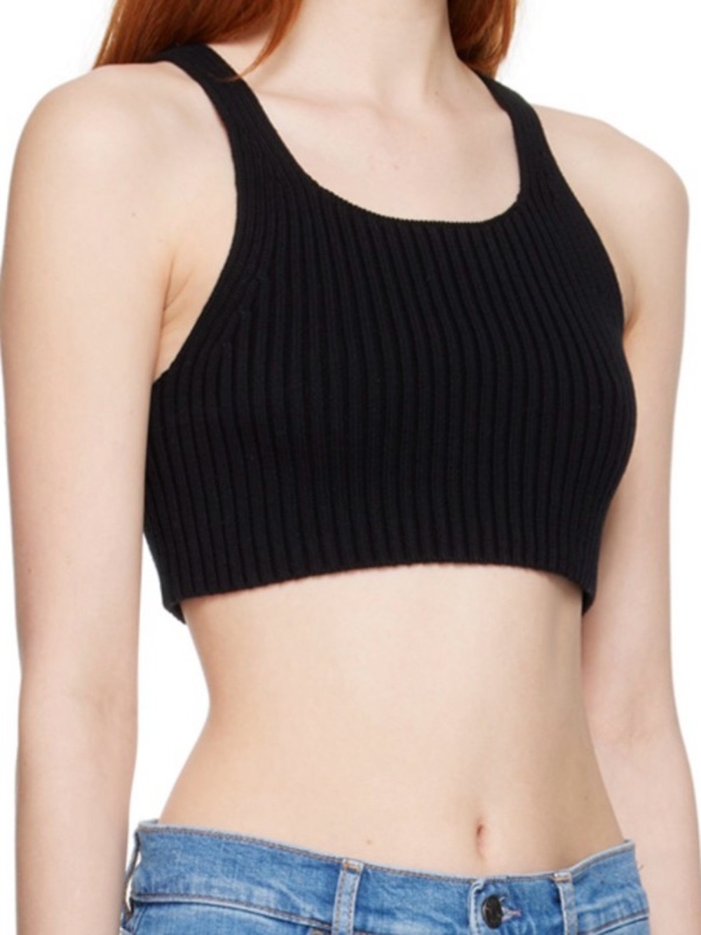 Boss Black Scoop Neck Ribbed Tank - Picture 5 of 8